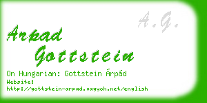 arpad gottstein business card