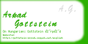 arpad gottstein business card